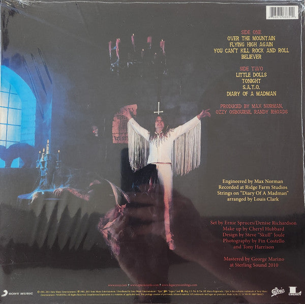 Ozzy Osbourne : Diary Of A Madman (LP, Album, RE, RM, 180)