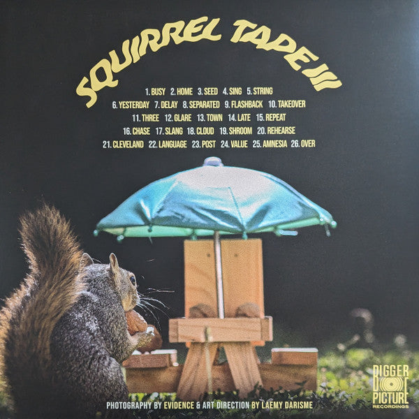 Evidence (2) : Squirrel Tape Instrumentals Volume 3 (LP, Ltd)