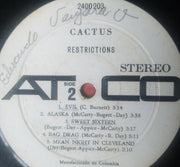 Cactus (3) : Restricciones (LP, Album)
