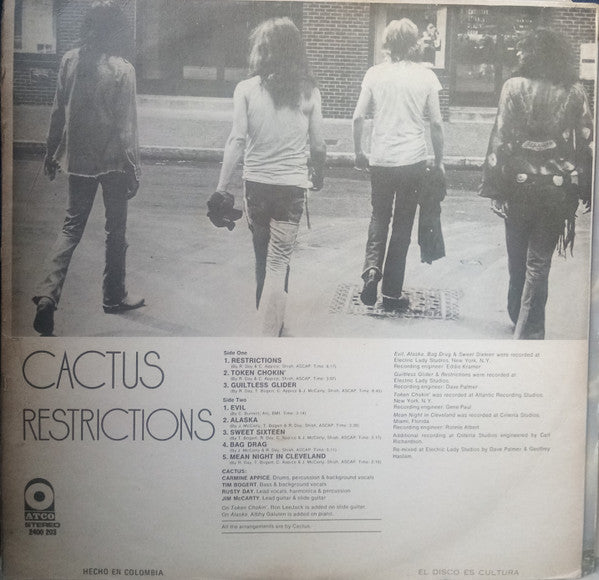 Cactus (3) : Restricciones (LP, Album)