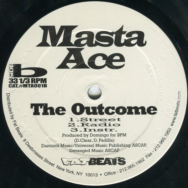 Masta Ace : Ghetto Like... b/w The Outcome (12")