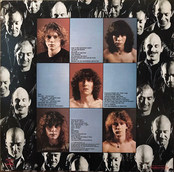 Def Leppard : High 'N' Dry (LP, Album, 56 )