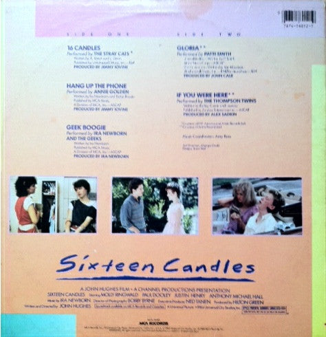 Various : Sixteen Candles: Music From The Original Motion Picture Soundtrack (LP, MiniAlbum, Pin)