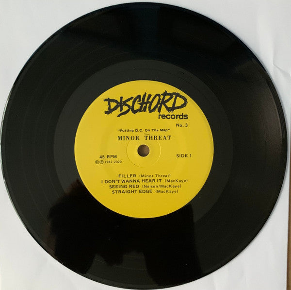 Minor Threat : Minor Threat (7", EP, RE, RM, Red)