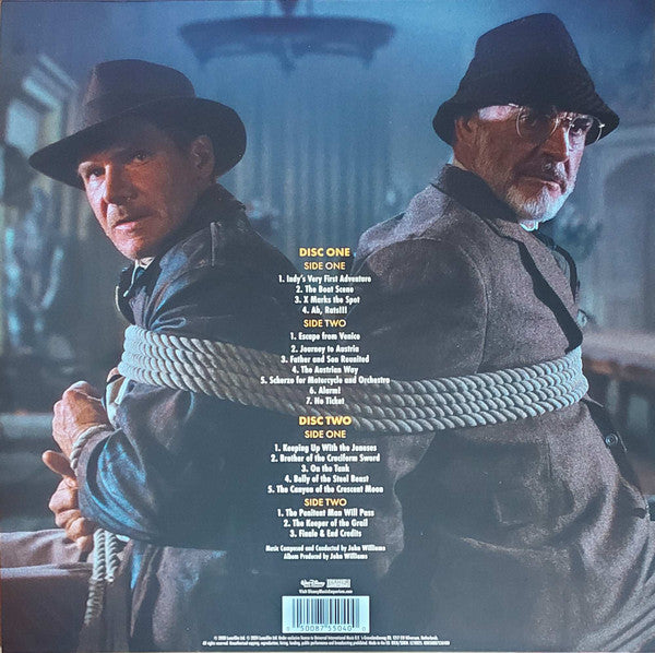 John Williams (4) : Indiana Jones And The Last Crusade (Original Motion Picture Soundtrack) (2xLP, Album, RE)