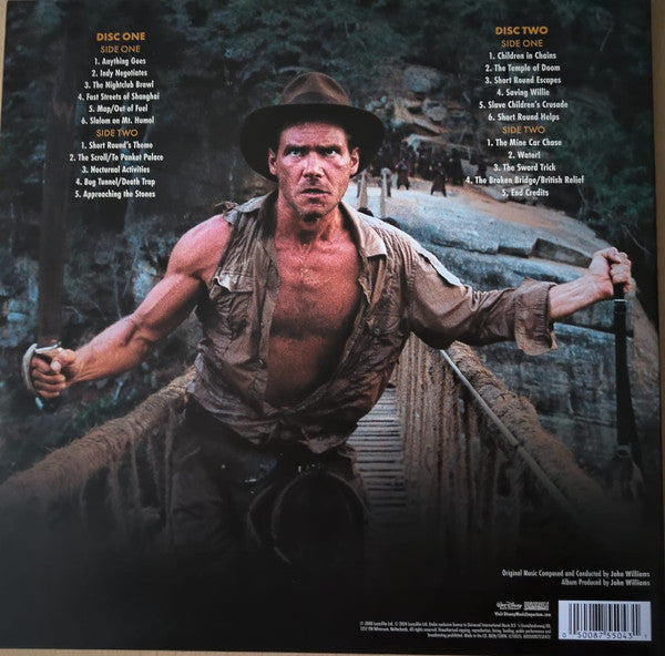 John Williams (4) : Indiana Jones And The Temple Of Doom (The Original Motion Picture Soundtrack) (2xLP, Album, RE)