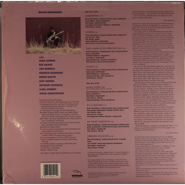 Brian Bromberg : A New Day (LP, Album)