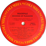 Rockpile : Seconds Of Pleasure (LP, Album, RE, Car)