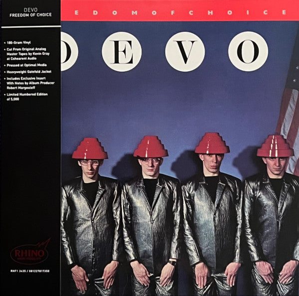 Devo : Freedom Of Choice (LP, Album, Ltd, Num, RE, 180)