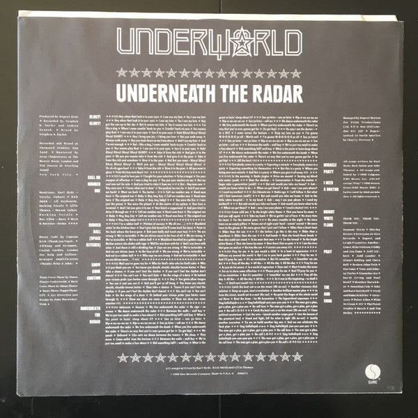 Underworld : Underneath The Radar (LP, Album)