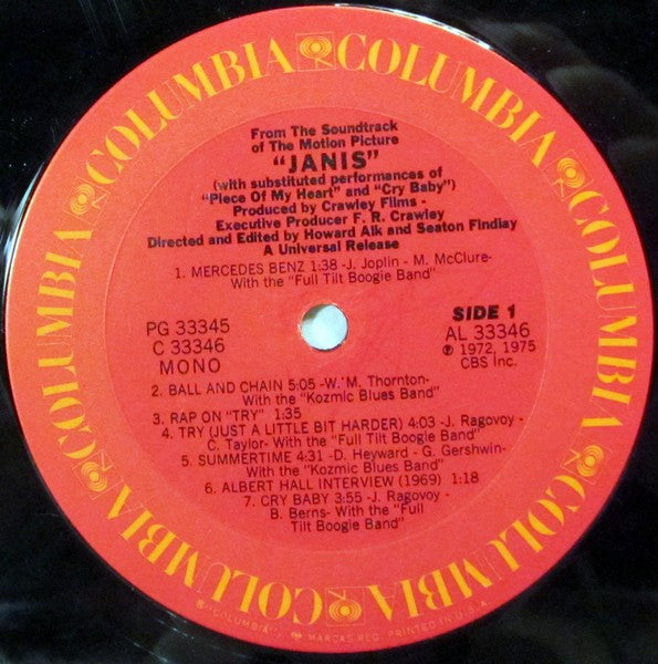 Janis Joplin : Janis (2xLP, Comp, Mono, Ter)