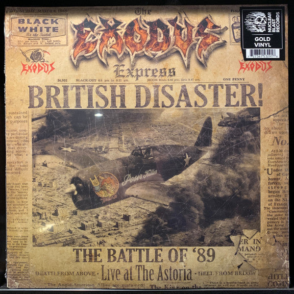 Exodus (6) : British Disaster: The Battle of '89 (Live At The Astoria) (2xLP, Album, Gol)