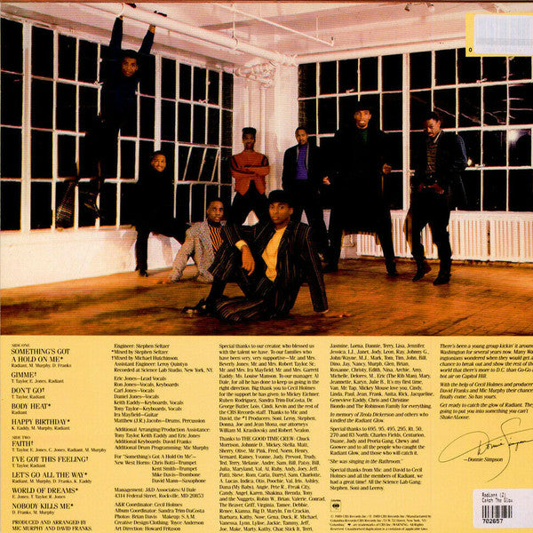 Radiant (2) : Catch The Glow (LP, Album)