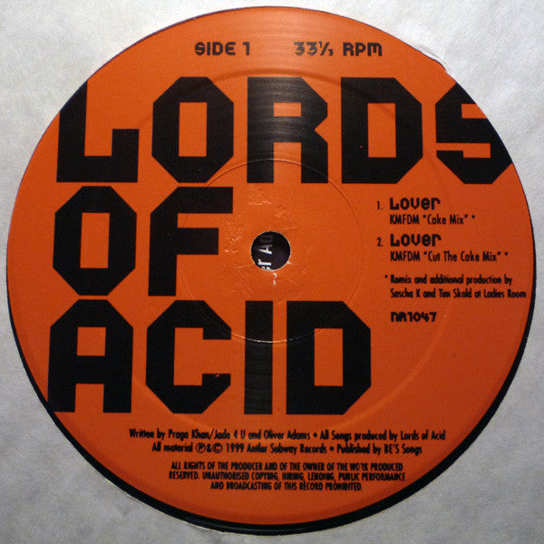 Lords Of Acid : Lover / Let's Get High (12")