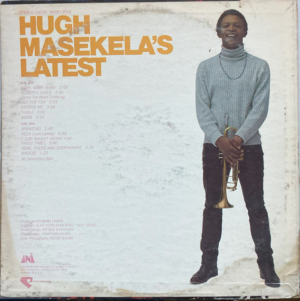 Hugh Masekela : Hugh Masekela's Latest (LP, Album, Mon)