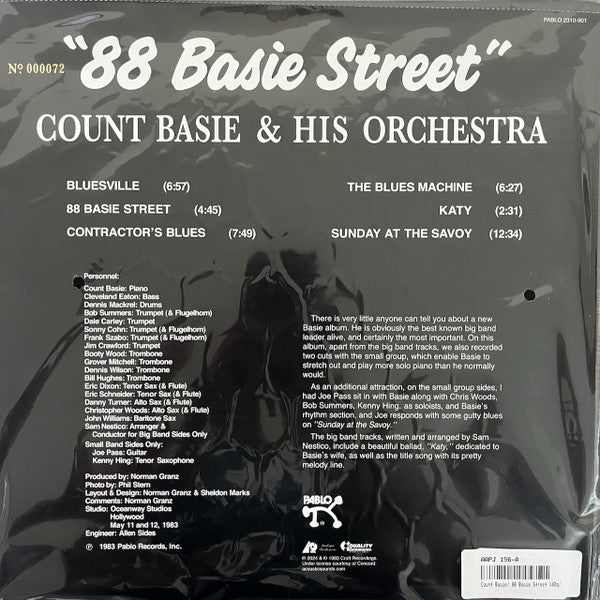 Count Basie Orchestra : 88 Basie Street (LP, Album, Ltd, Num, RE, 180)