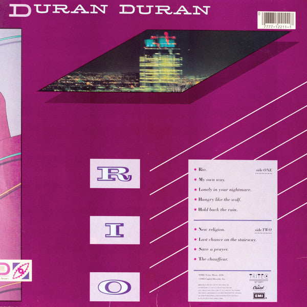 Duran Duran : Rio (LP, Album, RE, RM, 3rd)