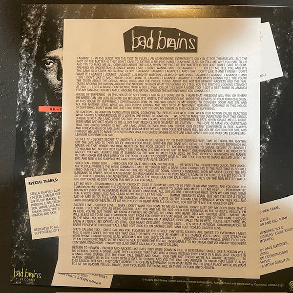 Bad Brains : I Against I (LP, Album, RE, RM)