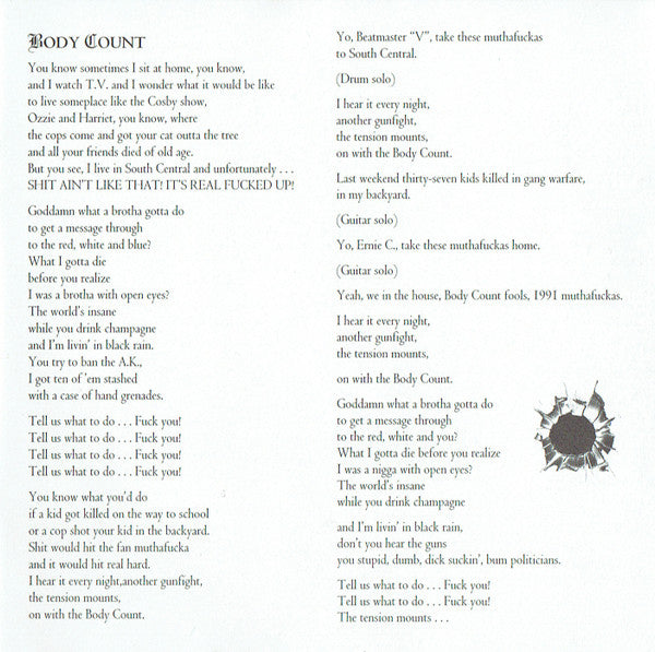 Body Count (2) : Body Count (CD, Album)