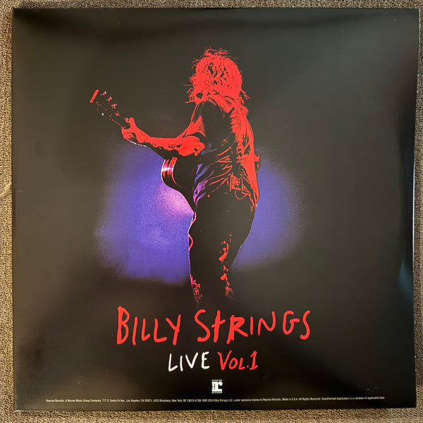 Billy Strings : Live Vol. 1 (2xLP, Album)