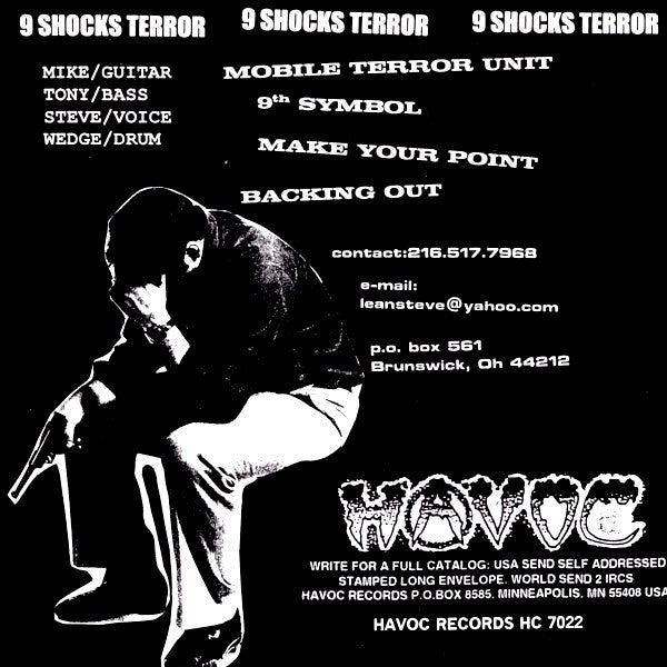 9 Shocks Terror : 9 Shocks Terror (7", Gre)