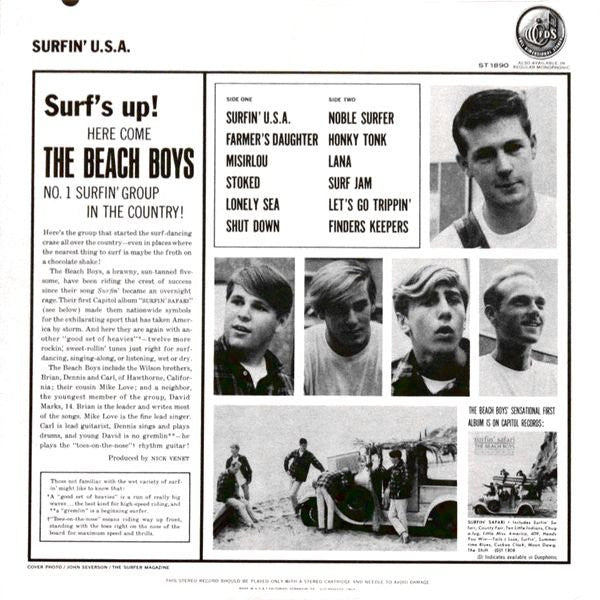 The Beach Boys : Surfin' USA (LP, Album, Los)