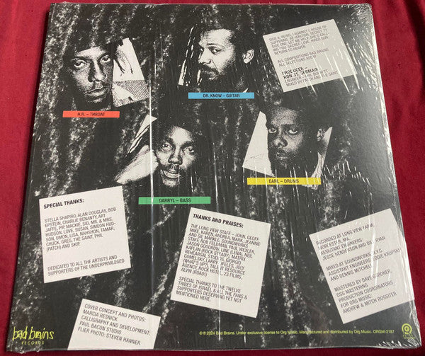 Bad Brains : I Against I (LP, Album, RE, RM, Plu)