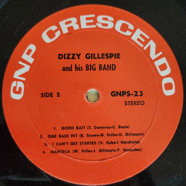 Dizzy Gillespie Big Band : In Concert (LP, Album, RE)