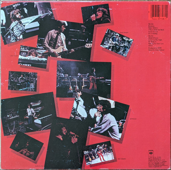 Toto : Toto IV (LP, Album, Pit)