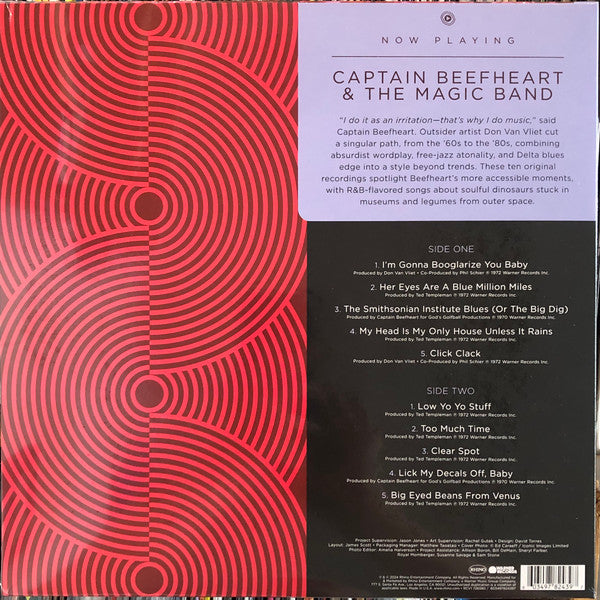 Captain Beefheart & The Magic Band : Now Playing (LP, Comp, Red)