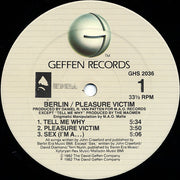 Berlin : Pleasure Victim (LP, Album, RE, All)