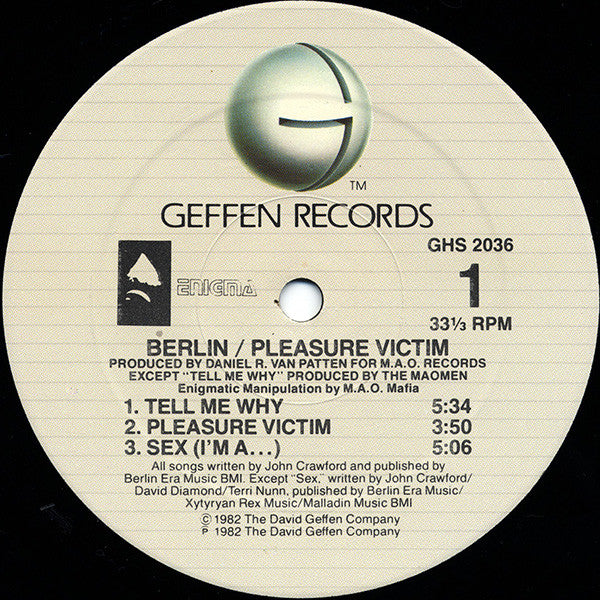 Berlin : Pleasure Victim (LP, Album, RE, All)