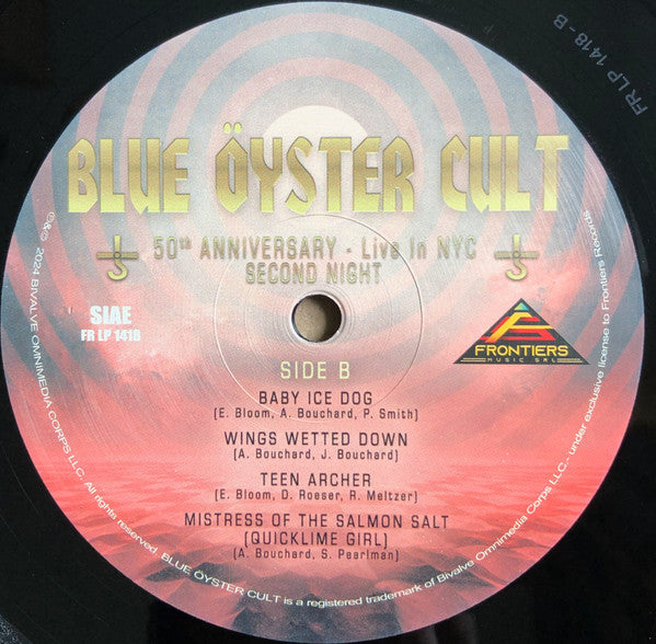 Blue Öyster Cult : 50th Anniversary - Live In NYC - Second Night (3xLP, Album)