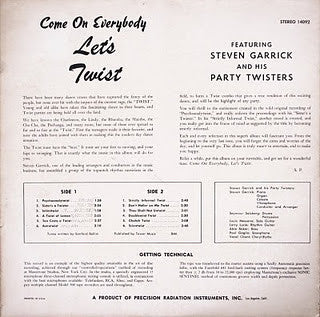 Steven Garrick And His Party Twisters : Come On Everybody Let's Twist! (LP, Album)