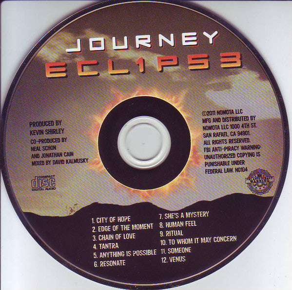 Journey : Eclipse (CD, Album, Eco)