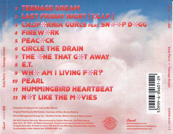 Katy Perry : Teenage Dream (CD, Album)