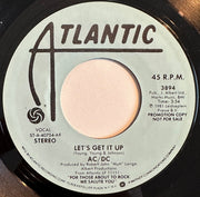 AC/DC : Let's Get It Up (7", Single, Promo, AR)
