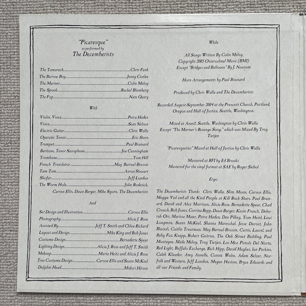 The Decemberists : Picaresque (2xLP, Album, RE, Bla)