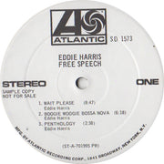 Eddie Harris : Free Speech (LP, Album, Promo)