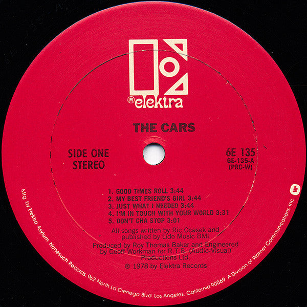 The Cars : The Cars (LP, Album, Ter)