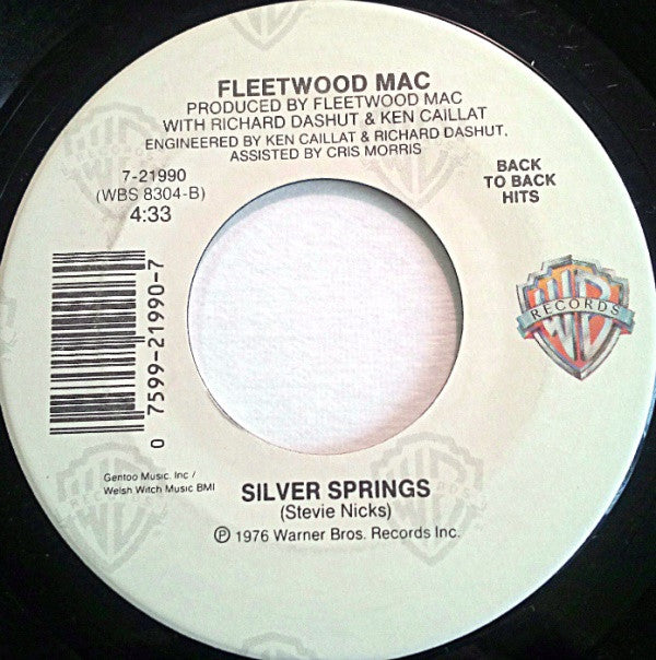 Fleetwood Mac : Don't Stop / Silver Springs (7", Single)
