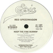 REO Speedwagon : Keep The Fire Burnin' (12", Single, Promo)