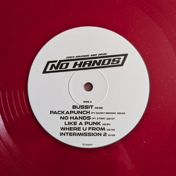 Joey Valence And Brae* : No Hands (LP, Album, Ltd, Red)