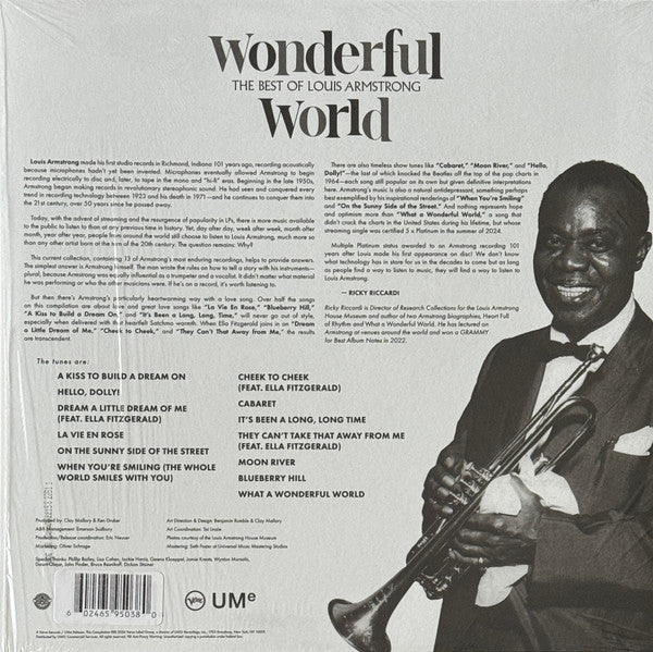 Louis Armstrong : Wonderful World (The Best Of Louis Armstrong) (LP, Comp, Ora)