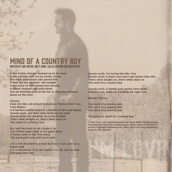 Luke Bryan : Mind Of A Country Boy (CD, Album)