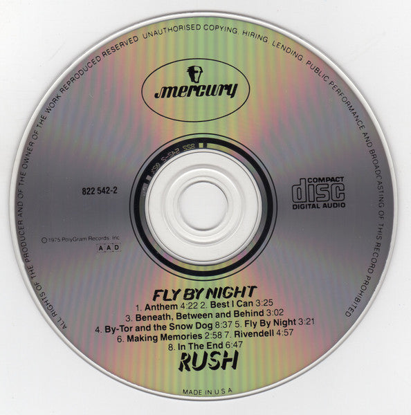 Rush : Fly By Night (CD, Album, RE, PMD)