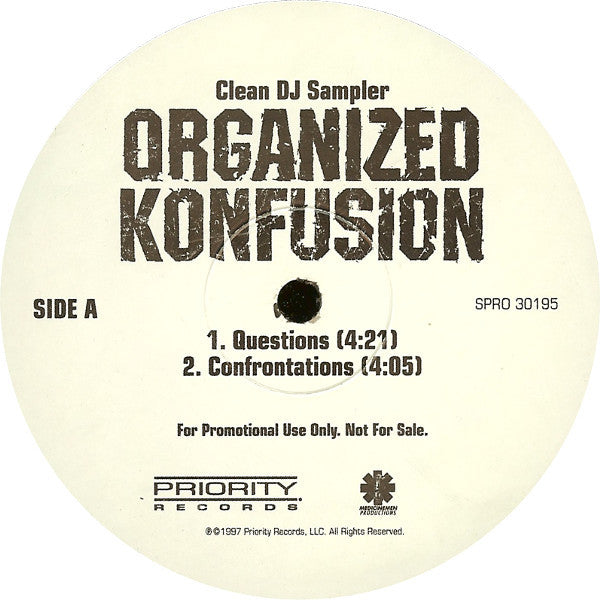 Organized Konfusion : Clean DJ Sampler (12", Promo)