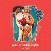 the album cover for Halsey - Hopeless Fountain Kingdom [Clear Wax With Heavy Teal Splatter LP]
