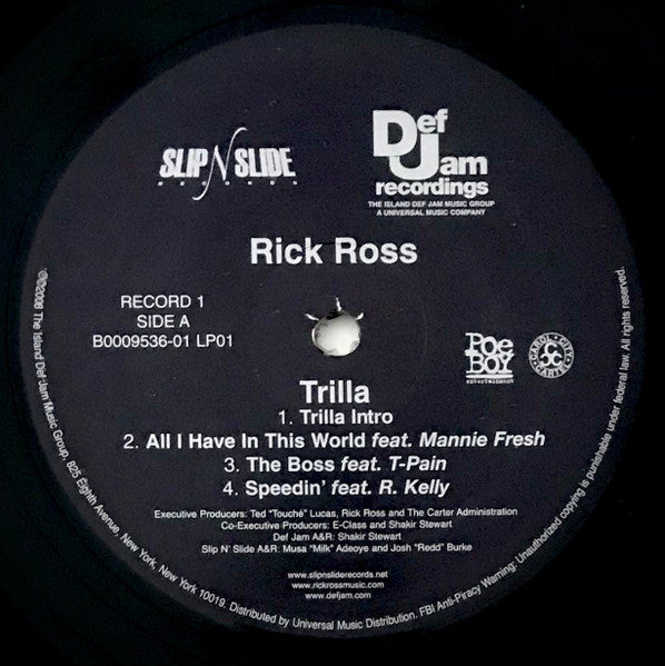 Rick Ro$$* : Trilla (2xLP, Album)