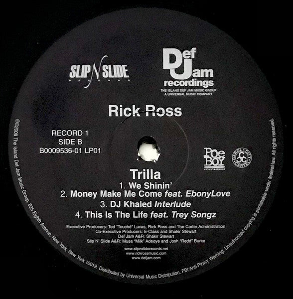 Rick Ro$$* : Trilla (2xLP, Album)